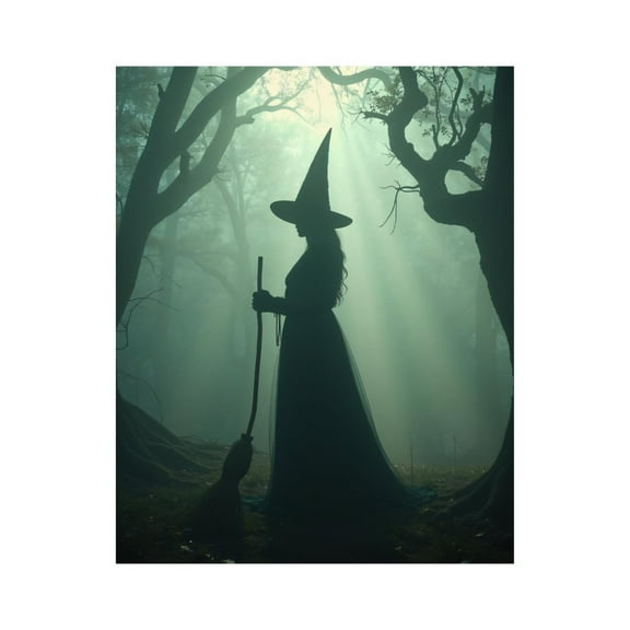 Paint By Numbers Kit for Adults Beginner - DIY Witch In Enchanted Forest Mist Canvas Painting Kits for Adults, Frameless Paint By Number for Adults for Home Wall Decor 16x20 Inch