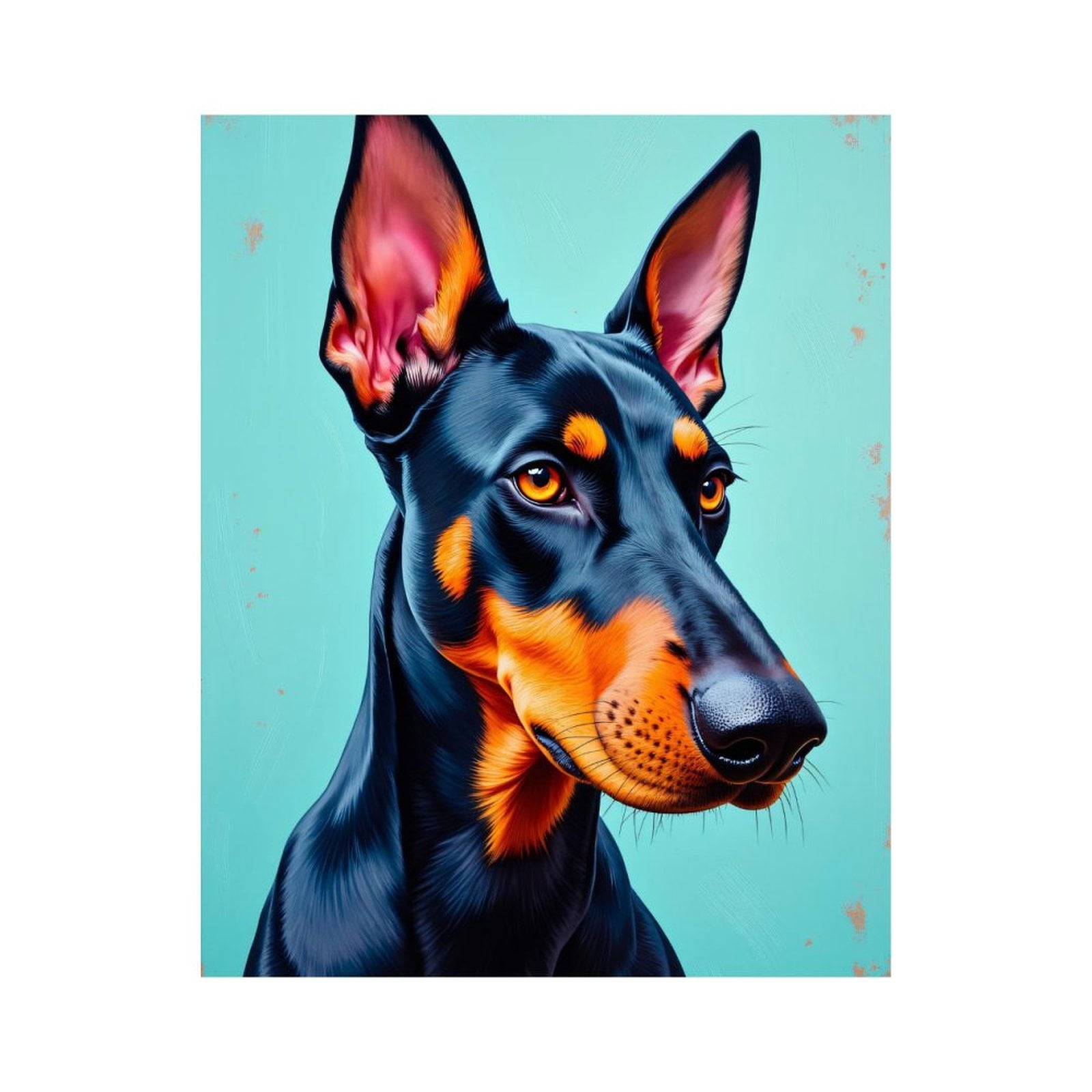 Paint By Numbers Kit for Adults Beginner - Dog Portrait Vibrant Ears Art DIY Canvas Painting Kits for Adults, Frameless Paint By Number for Adults for Home Wall Decor 16x20 Inch