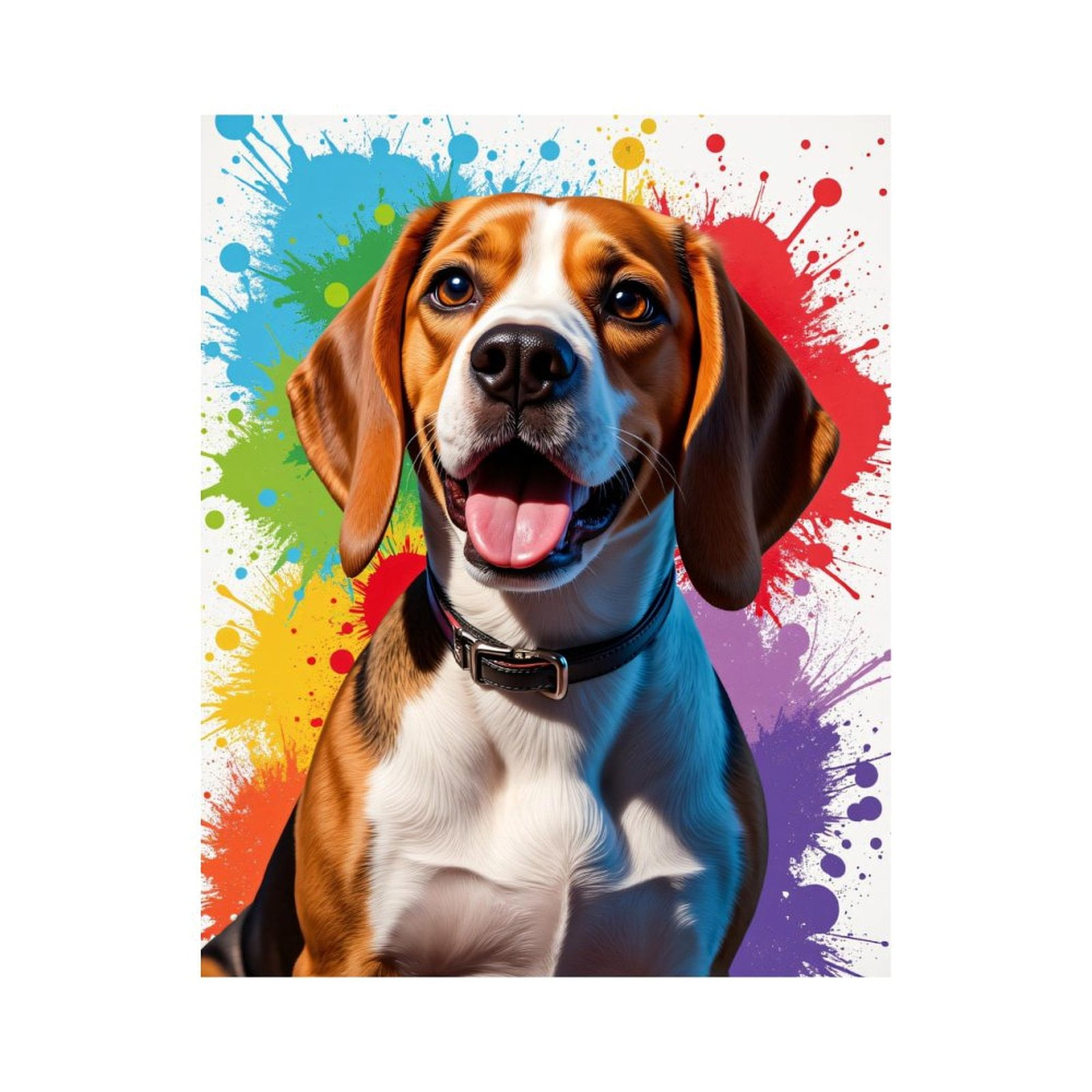 Paint By Numbers Kit for Adults Beginner - Dog Splash Art Vibrant Colors DIY Canvas Painting Kits for Adults, Frameless Paint By Number for Adults for Home Wall Decor 16x20 Inch