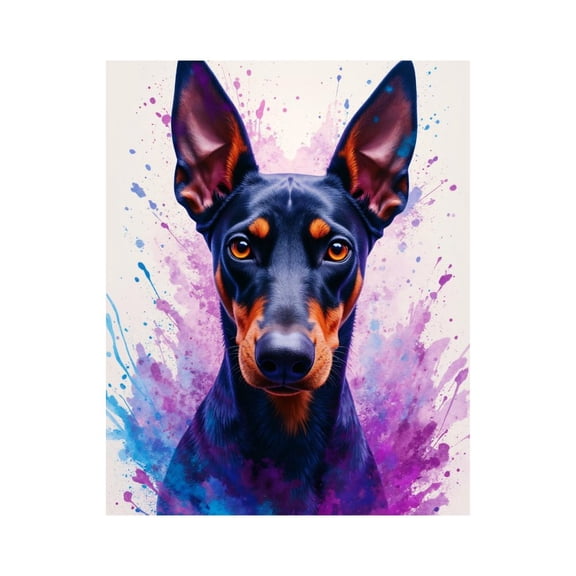 Paint By Numbers Kit for Adults Beginner - Dog Vibrant Colorful Splash Art DIY Canvas Painting Kits for Adults, Frameless Paint By Number for Adults for Home Wall Decor 16x20 Inch