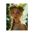 thumbnail image 1 of Paint By Numbers Kit for Adults Beginner - Fairy Garden Wings Flower Crown DIY Canvas Painting Kits for Adults, Frameless Paint By Number for Adults for Home Wall Decor 16x20 Inch, 1 of 7