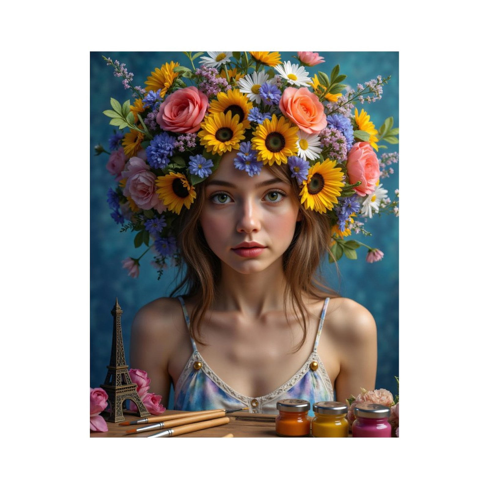 Paint By Numbers Kit for Adults Beginner - Floral Crown Creative Art ...