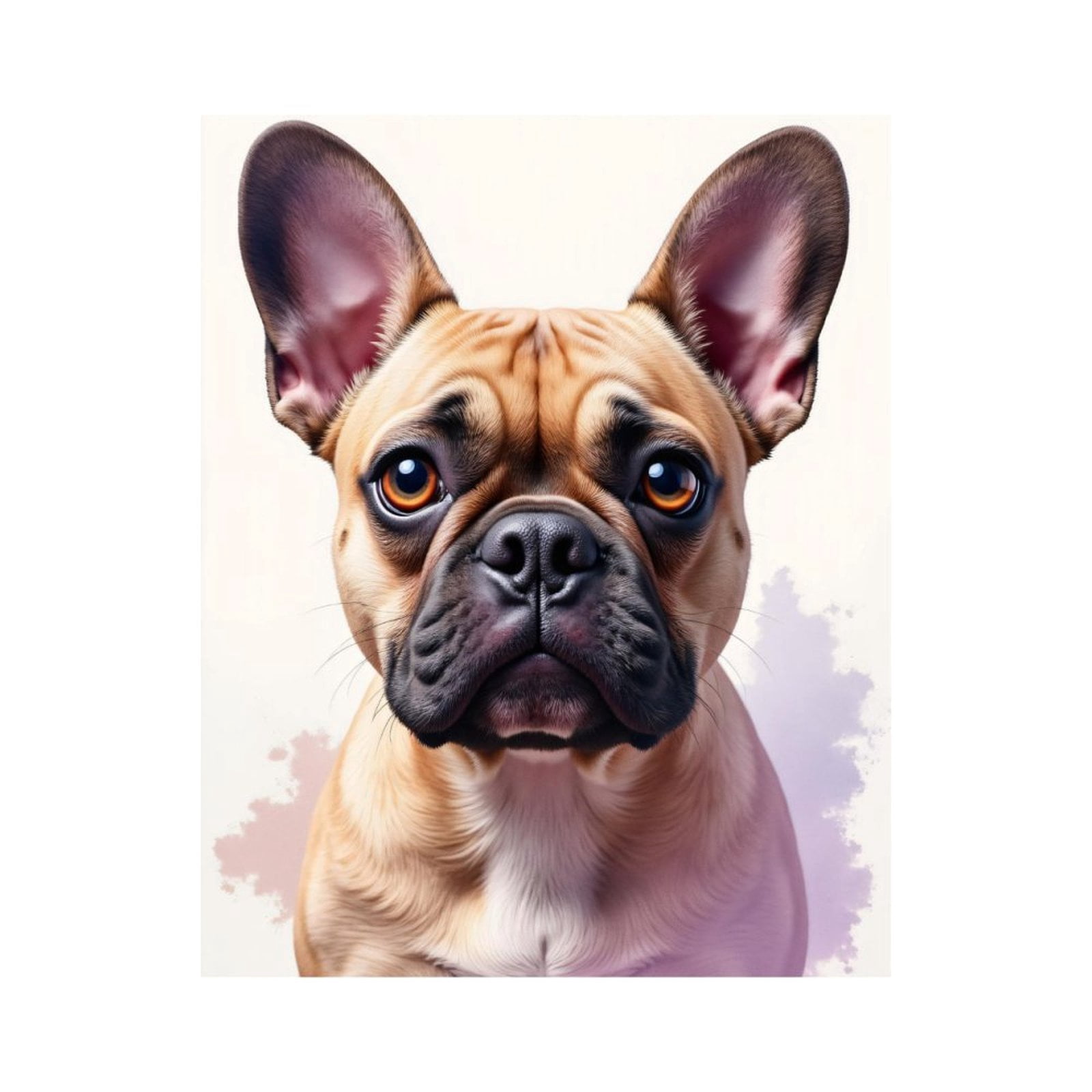 Paint By Numbers Kit for Adults Beginner - French Bulldog Portrait Art DIY Canvas Painting Kits for Adults, Frameless Paint By Number for Adults for Home Wall Decor 16x20 Inch
