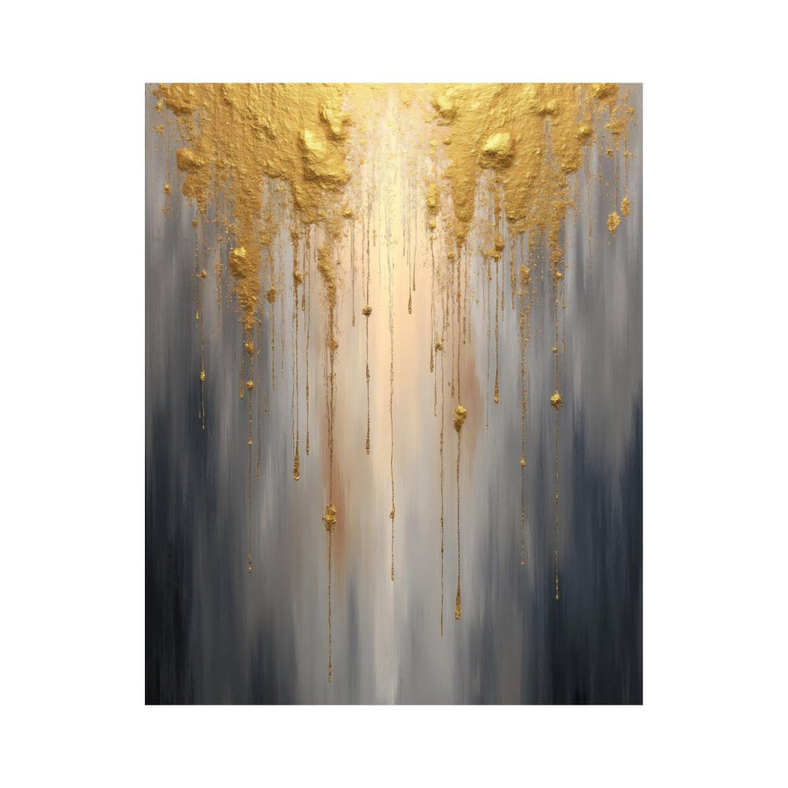 Paint By Numbers Kit for Adults Beginner - Golden Drip Abstract Art Painting DIY Canvas Painting Kits for Adults, Frameless Paint By Number for Adults for Home Wall Decor 16x20 Inch