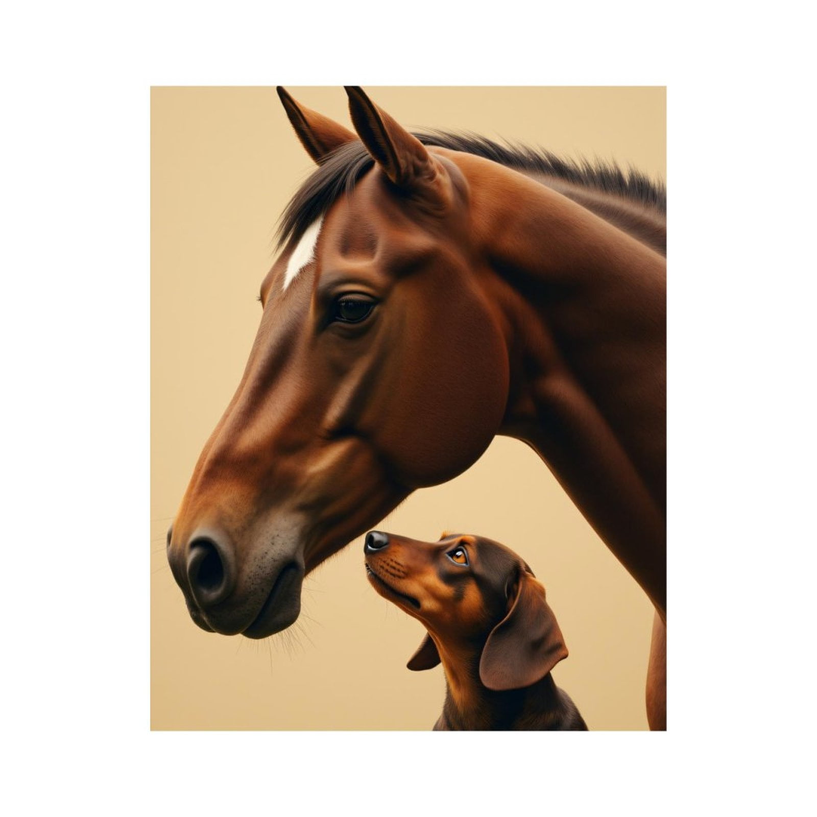 Paint By Numbers Kit for Adults Beginner - Horse Dog Companionship Art DIY Canvas Painting Kits for Adults, Frameless Paint By Number for Adults for Home Wall Decor 16x20 Inch