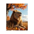 thumbnail image 1 of Paint By Numbers Kit for Adults Beginner - Lion Autumn Foliage Serenity Sky DIY Canvas Painting Kits for Adults, Frameless Paint By Number for Adults for Home Wall Decor 16x20 Inch, 1 of 7