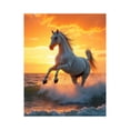 thumbnail image 1 of Paint By Numbers Kit for Adults Beginner - Majestic White Horse Sunset Waves DIY Canvas Painting Kits for Adults, Frameless Paint By Number for Adults for Home Wall Decor 16x20 Inch, 1 of 7