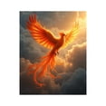 thumbnail image 1 of Paint By Numbers Kit for Adults Beginner - Orange Mythical Bird Sky Clouds DIY Canvas Painting Kits for Adults, Frameless Paint By Number for Adults for Home Wall Decor 16x20 Inch, 1 of 7