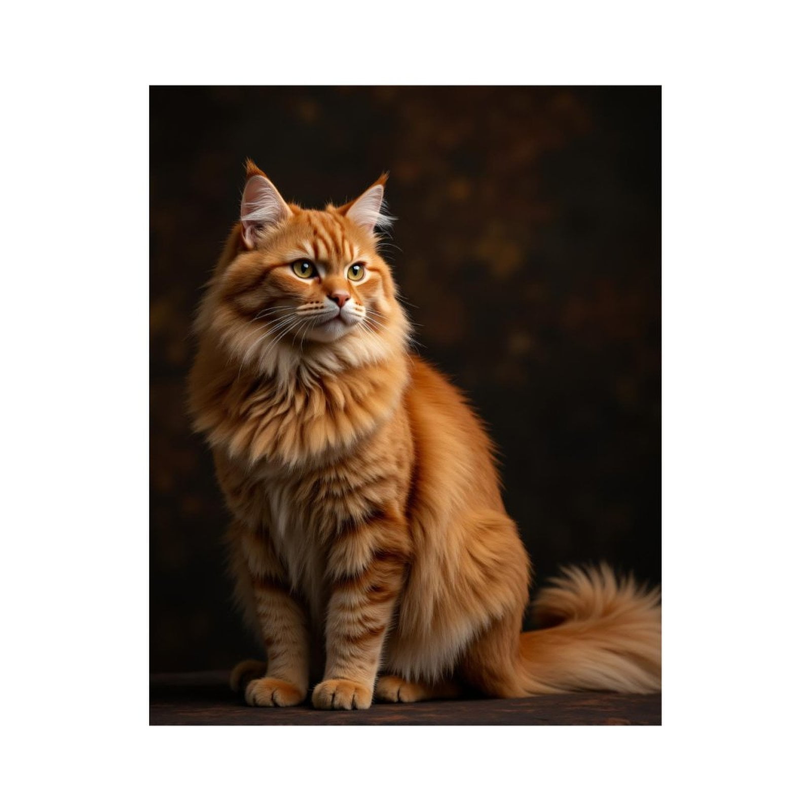 Paint By Numbers Kit for Adults Beginner - Orange Tabby Cat Portrait Majestic DIY Canvas Painting Kits for Adults, Frameless Paint By Number for Adults for Home Wall Decor 16x20 Inch