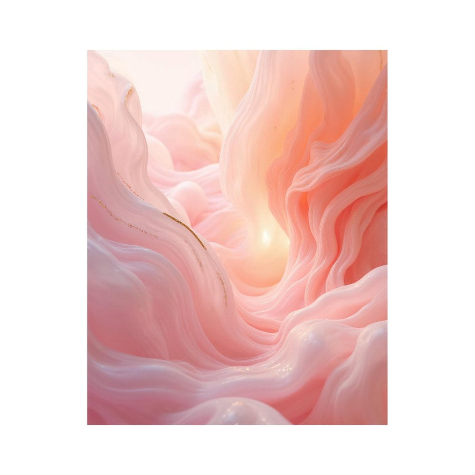 Paint By Numbers Kit for Adults Beginner - Pastel Pink Flow Abstract Art DIY Canvas Painting Kits for Adults, Frameless Paint By Number for Adults for Home Wall Decor 16x20 Inch