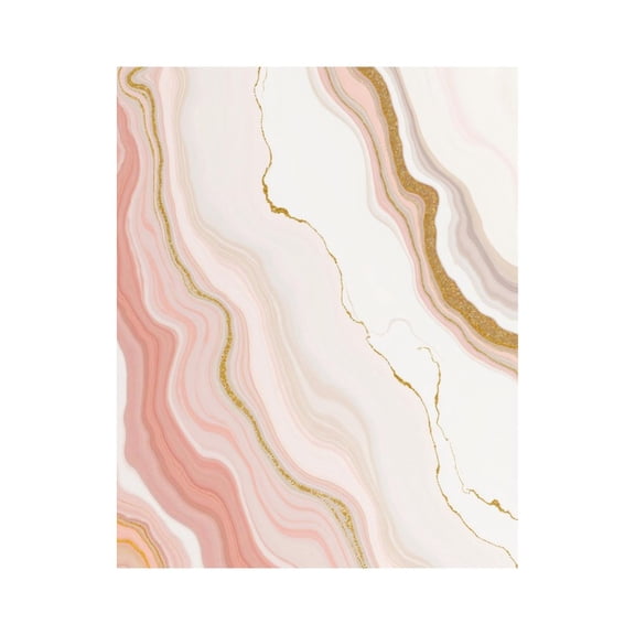 Paint By Numbers Kit for Adults Beginner - Peach Marble Abstract Swirls Art DIY Canvas Painting Kits for Adults, Frameless Paint By Number for Adults for Home Wall Decor 16x20 Inch