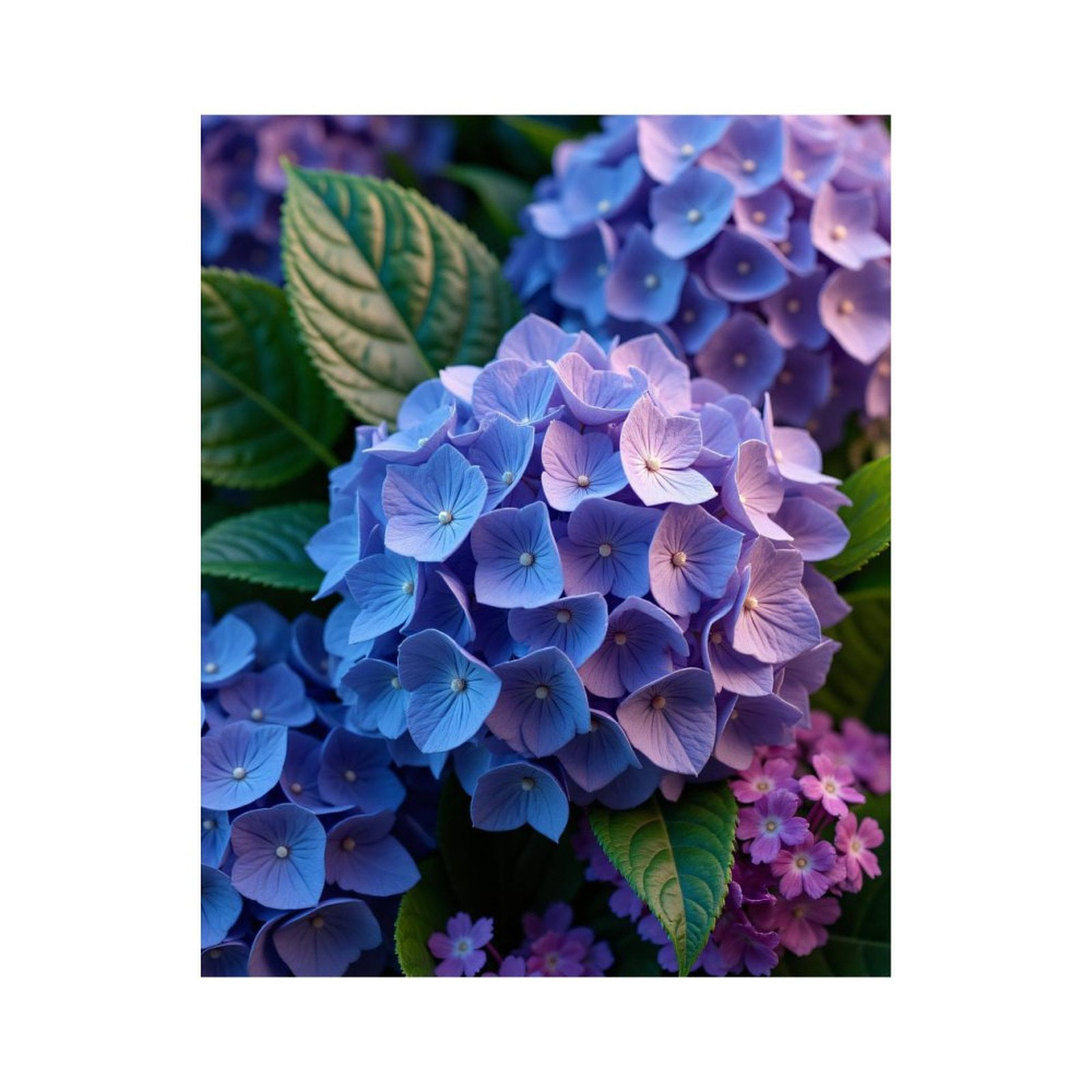 Paint By Numbers Kit for Adults Beginner - Purple Blue Blossoms Garden Scene DIY Canvas Painting Kits for Adults, Frameless Paint By Number for Adults for Home Wall Decor 16x20 Inch