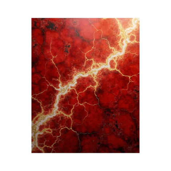 Paint By Numbers Kit for Adults Beginner - Red Lightning Fractal Pattern DIY Canvas Painting Kits for Adults, Frameless Paint By Number for Adults for Home Wall Decor 16x20 Inch