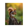 thumbnail image 1 of Paint By Numbers Kit for Adults Beginner - Squirrel On Tree Trunk Sunset Scene DIY Canvas Painting Kits for Adults, Frameless Paint By Number for Adults for Home Wall Decor 16x20 Inch, 1 of 7