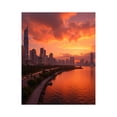 thumbnail image 1 of Paint By Numbers Kit for Adults Beginner - Sunset Over City Skyline River DIY Canvas Painting Kits for Adults, Frameless Paint By Number for Adults for Home Wall Decor 16x20 Inch, 1 of 7