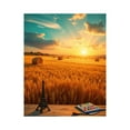 thumbnail image 1 of Paint By Numbers Kit for Adults Beginner - Sunset Field Art Eiffel Tower DIY Canvas Painting Kits for Adults, Frameless Paint By Number for Adults for Home Wall Decor 16x20 Inch, 1 of 7