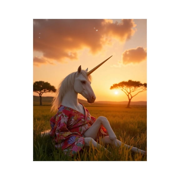 Paint By Numbers Kit for Adults Beginner - Sunset Majestic Creature Meadow DIY Canvas Painting Kits for Adults, Frameless Paint By Number for Adults for Home Wall Decor 16x20 Inch