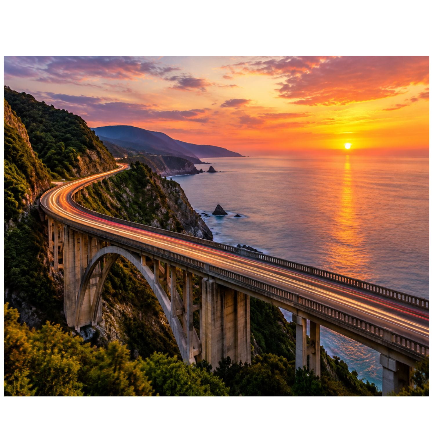 Hom Num Paint by Numbers Kit for Adults Beginner Sunset Sea cliff ocean DIY ...