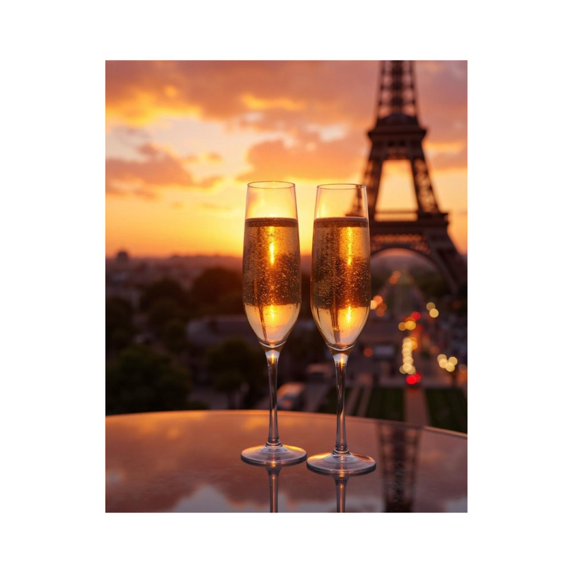 Paint By Numbers Kit for Adults Beginner - Sunset Toast Eiffel Romance DIY Canvas Painting Kits for Adults, Frameless Paint By Number for Adults for Home Wall Decor 16x20 Inch