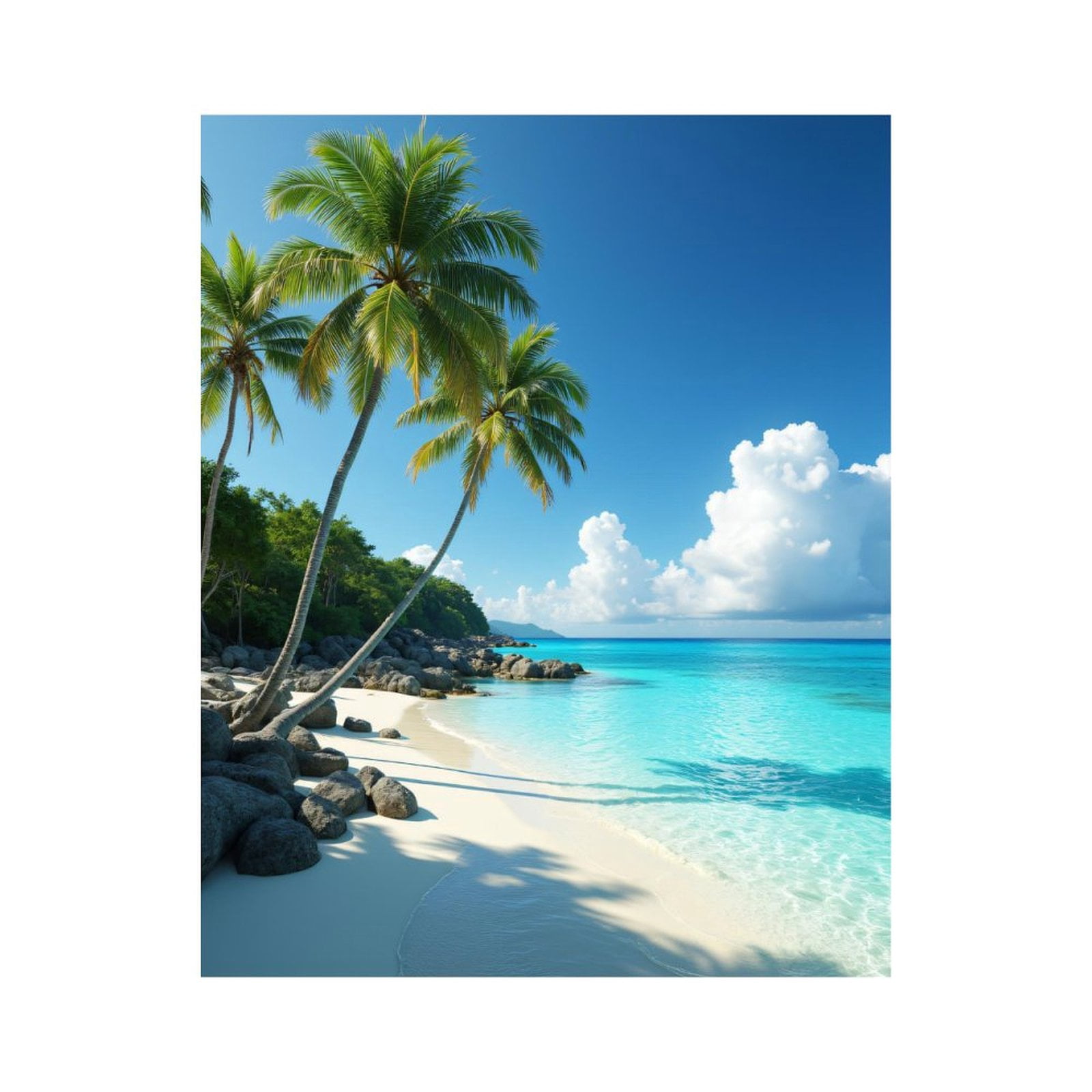 Paint By Numbers Kit for Adults Beginner - Tropical Beach Palm Ocean ...
