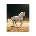 thumbnail image 1 of Paint By Numbers Kit for Adults Beginner - White Horse Running Desert Scene DIY Canvas Painting Kits for Adults, Frameless Paint By Number for Adults for Home Wall Decor 16x20 Inch, 1 of 7