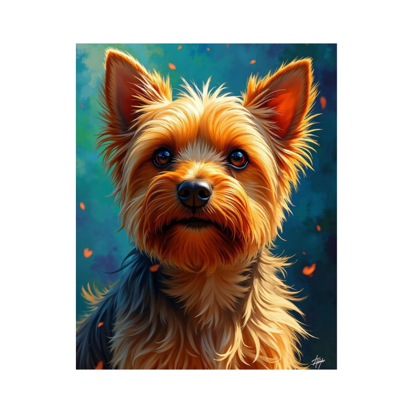 Paint By Numbers Kit for Adults Beginner - Yorkshire Terrier Portrait Art DIY Canvas Painting Kits for Adults, Frameless Paint By Number for Adults for Home Wall Decor 16x20 Inch