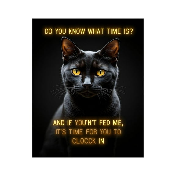 Paint by Numbers Kit for Adults, Black Cat Funny Text Glow Yellow Paint by Numbers, Easy Paint by Numbers Kit for Adults Beginner, DIY Adult Paint by Number Kits on Canvas, 12x16in Home Decor