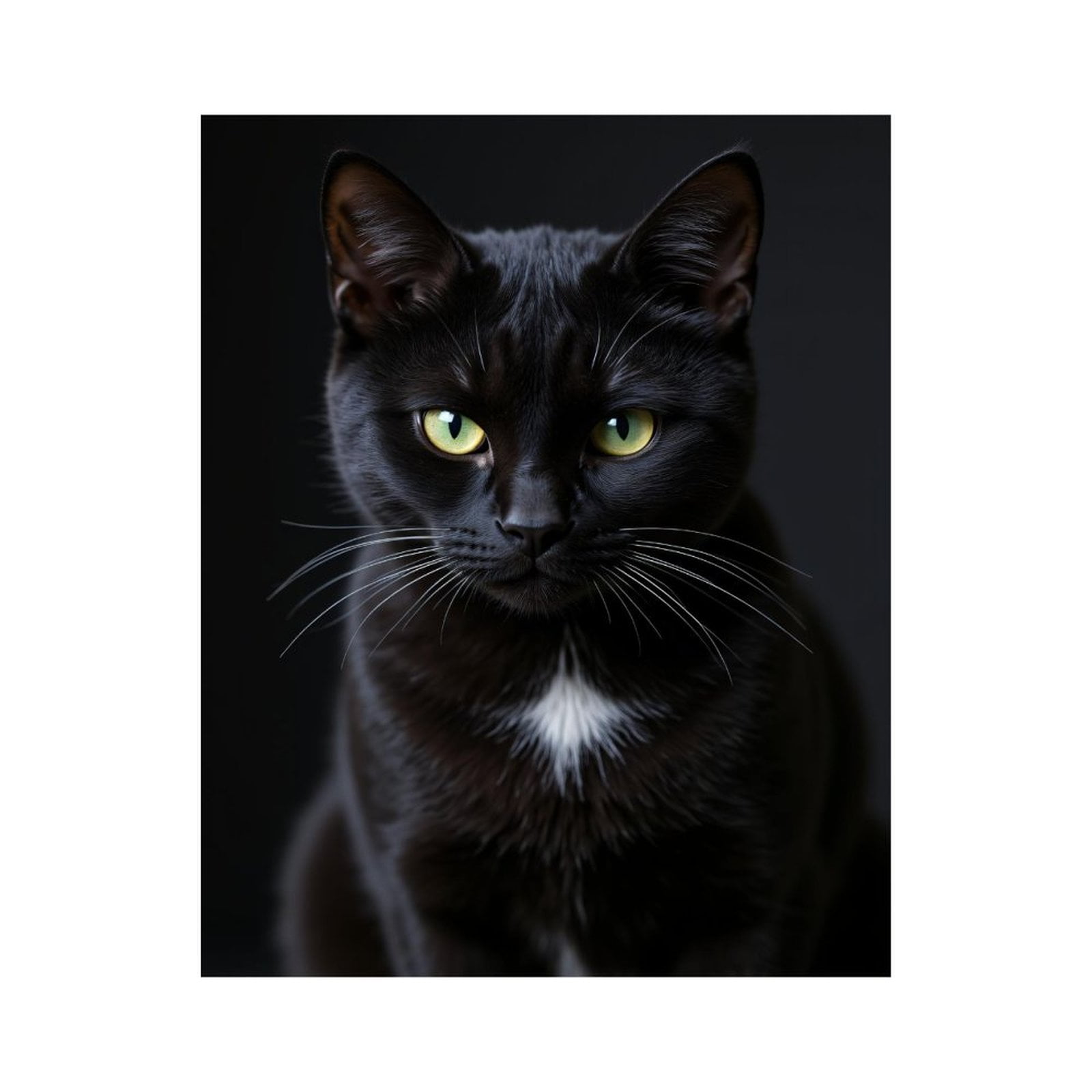 Paint by Numbers Kit for Adults, Black Cat Green Eyes Portrait Paint by ...