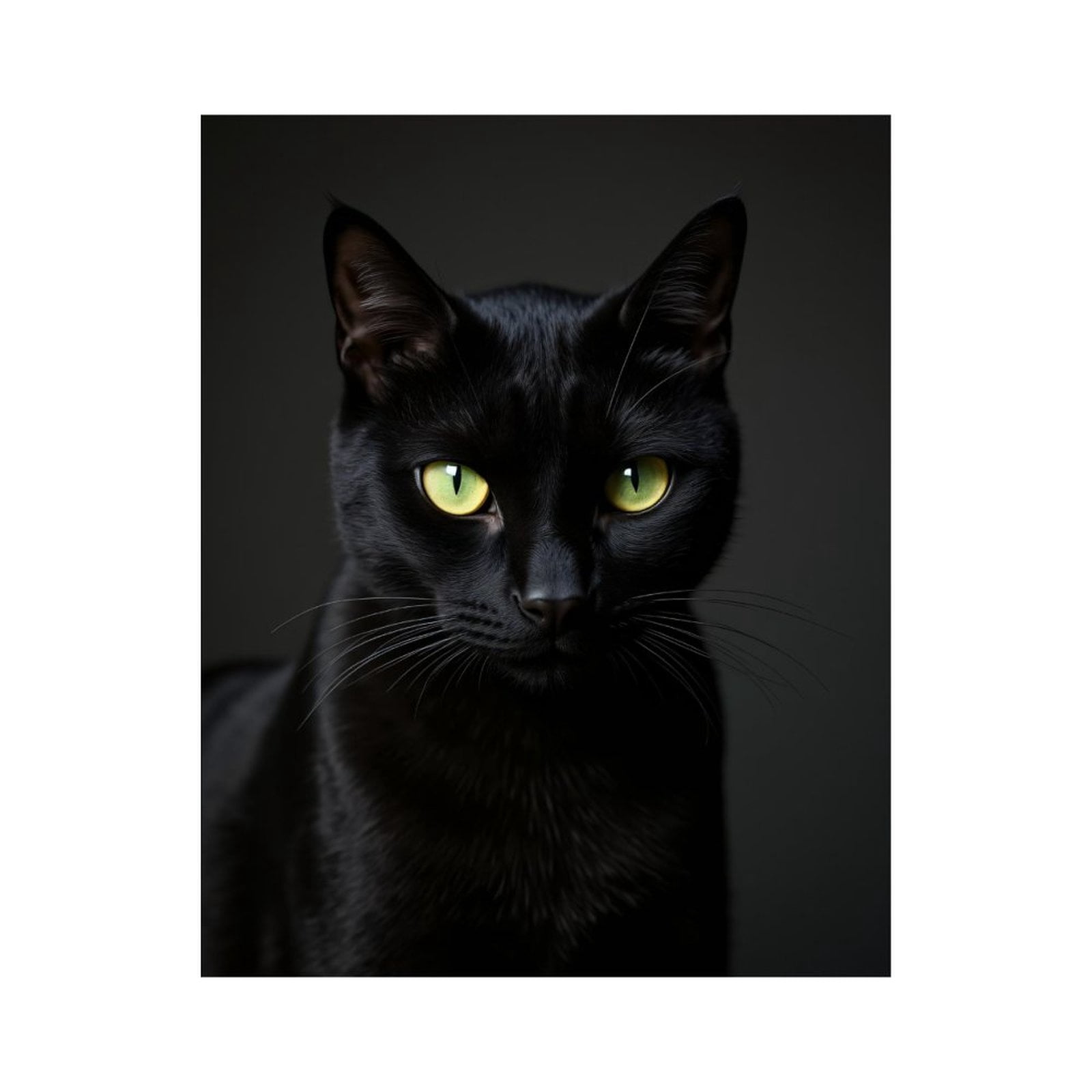Paint by Numbers Kit for Adults, Black Cat Green Eyes Portrait Paint by Numbers, Easy Paint by Numbers Kit for Adults Beginner, DIY Adult Paint by Number Kits on Canvas, Home Decor