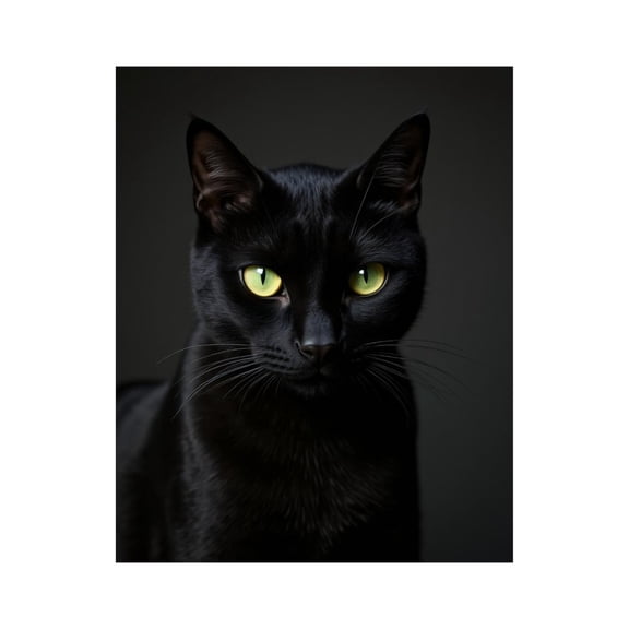 Paint by Numbers Kit for Adults, Black Cat Green Eyes Portrait Paint by Numbers, Easy Paint by Numbers Kit for Adults Beginner, DIY Adult Paint by Number Kits on Canvas, Home Decor