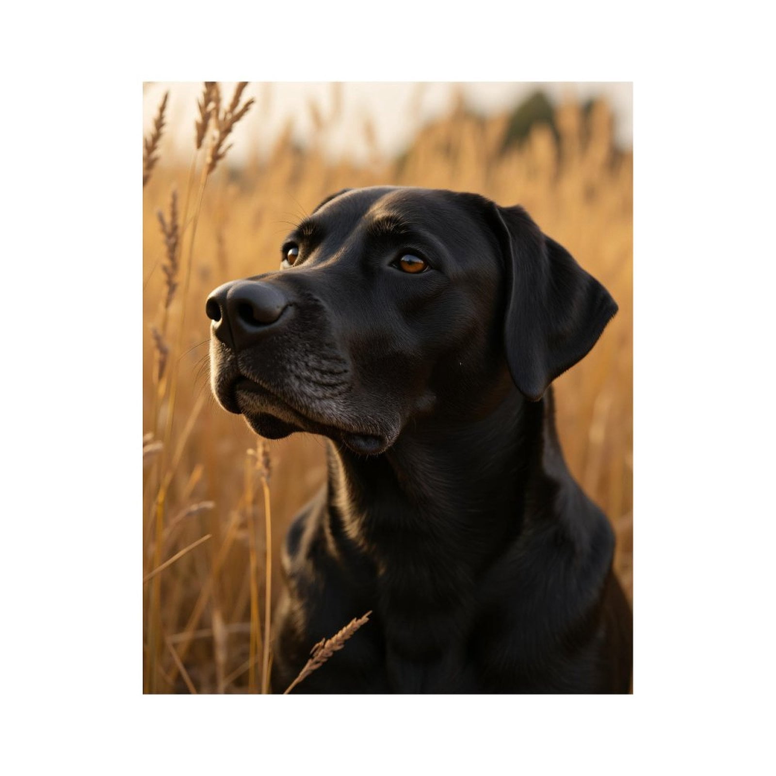 Paint by Numbers Kit for Adults, Black Dog In Wheat Field Paint by Numbers, Easy Paint by Numbers Kit for Adults Beginner, DIY Adult Paint by Number Kits on Canvas, Home Decor
