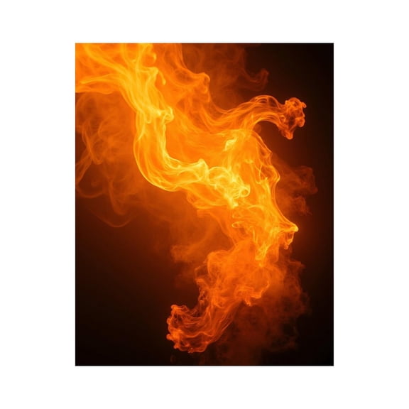 Paint by Numbers Kit for Adults, Blazing Orange Fire Flames Motion Paint by Numbers, Easy Paint by Numbers Kit for Adults Beginner, DIY Adult Paint by Number Kits on Canvas, 12x16in Home Decor