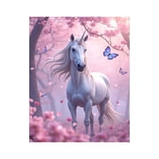 Paint by Numbers Kit for Adults, Blossom Meadow Mystical Creature Paint by Numbers, Easy Paint by Numbers Kit for Adults Beginner, DIY Adult Paint by Number Kits on Canvas, 12x16in Home Decor