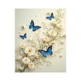 thumbnail image 1 of Paint by Numbers Kit for Adults, Blue Butterflies White Blossoms Paint by Numbers, Easy Paint by Numbers Kit for Adults Beginner, DIY Adult Paint by Number Kits on Canvas, Home Decor, 1 of 7