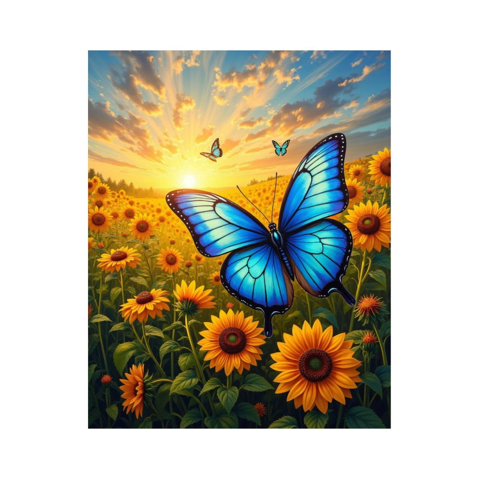 Paint By Numbers Kit For Adults, Colorful Butterfly Watercolor Art Paint Numbers Easy Paint Numbers Kit Adults Beginner Diy Adult Paint Number Kits Canvas 12