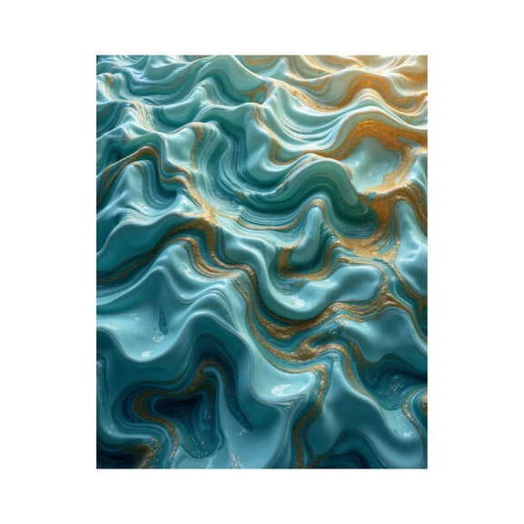 Paint by Numbers Kit for Adults, Blue Waves Texture Abstract Art Paint by Numbers, Easy Paint by Numbers Kit for Adults Beginner, DIY Adult Paint by Number Kits on Canvas, Home Decor