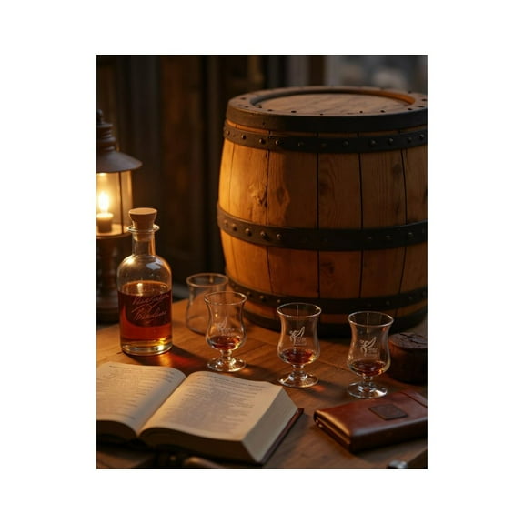 Paint by Numbers Kit for Adults, Bourbon Barrel Tabletop Scene Paint by Numbers, Easy Paint by Numbers Kit for Adults Beginner, DIY Adult Paint by Number Kits on Canvas, 12x16in Home Decor