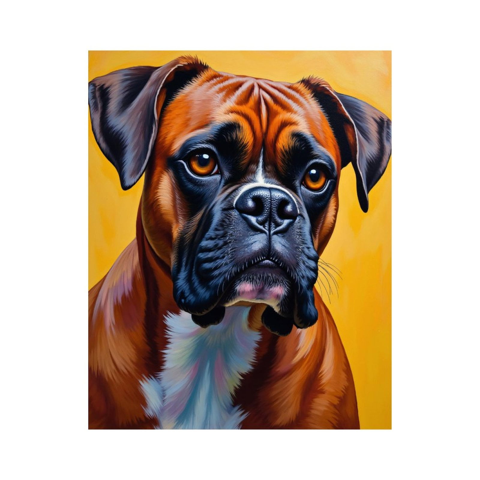 Paint by Numbers Kit for Adults, Boxer Dog Portrait Vibrant Art Paint by Numbers, Easy Paint by Numbers Kit for Adults Beginner, DIY Adult Paint by Number Kits on Canvas, Home Decor