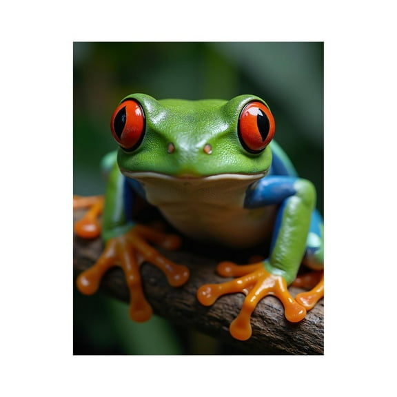 Paint by Numbers Kit for Adults, Bright Tree Frog Portrait Paint by Numbers, Easy Paint by Numbers Kit for Adults Beginner, DIY Adult Paint by Number Kits on Canvas, Home Decor