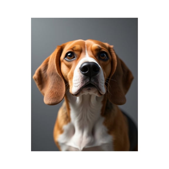 Paint by Numbers Kit for Adults, Brown Beagle Portrait Outdoors Paint by Numbers, Easy Paint by Numbers Kit for Adults Beginner, DIY Adult Paint by Number Kits on Canvas, Home Decor 12x16in