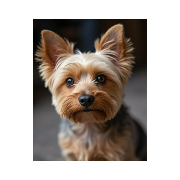 Paint by Numbers Kit for Adults, Brown Eared Yorkie Face Closeup Paint by Numbers, Easy Paint by Numbers Kit for Adults Beginner, DIY Adult Paint by Number Kits on Canvas, 12x16in Home Decor