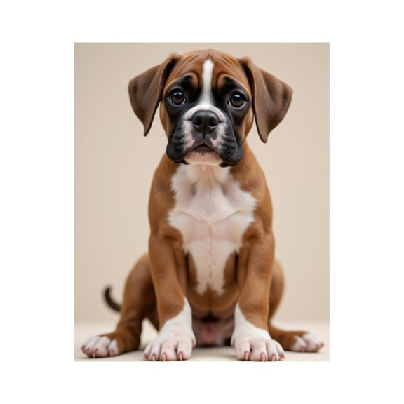 Paint by Numbers Kit for Adults, Brown Puppy Sitting Adorable Pose Paint by Numbers, Easy Paint by Numbers Kit for Adults Beginner, DIY Adult Paint by Number Kits on Canvas, Home Decor