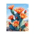 thumbnail image 1 of Paint by Numbers Kit for Adults, Cactus Desert Bloom Vibrant Landscape Paint by Numbers, Easy Paint by Numbers Kit for Adults Beginner, DIY Adult Paint by Number Kits on Canvas, Home Decor, 1 of 7