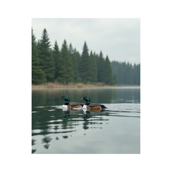 Paint by Numbers Kit for Adults, Calm Water Forest Ducks Reflection Paint by Numbers, Easy Paint by Numbers Kit for Adults Beginner, DIY Adult Paint by Number Kits on Canvas, Home Decor