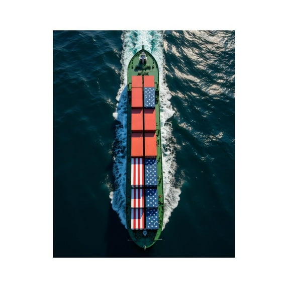 Paint by Numbers Kit for Adults, Cargo Ship Aerial View Ocean Journey Paint by Numbers, Easy Paint by Numbers Kit for Adults Beginner, DIY Adult Paint by Number Kits on Canvas, Home Decor