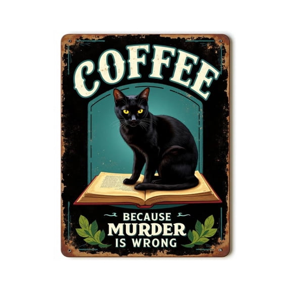 Paint by Numbers Kit for Adults, Cat Coffee Humor Sign Paint by Numbers, Easy Paint by Numbers Kit for Adults Beginner, DIY Adult Paint by Number Kits on Canvas, 12x16in Home Decor