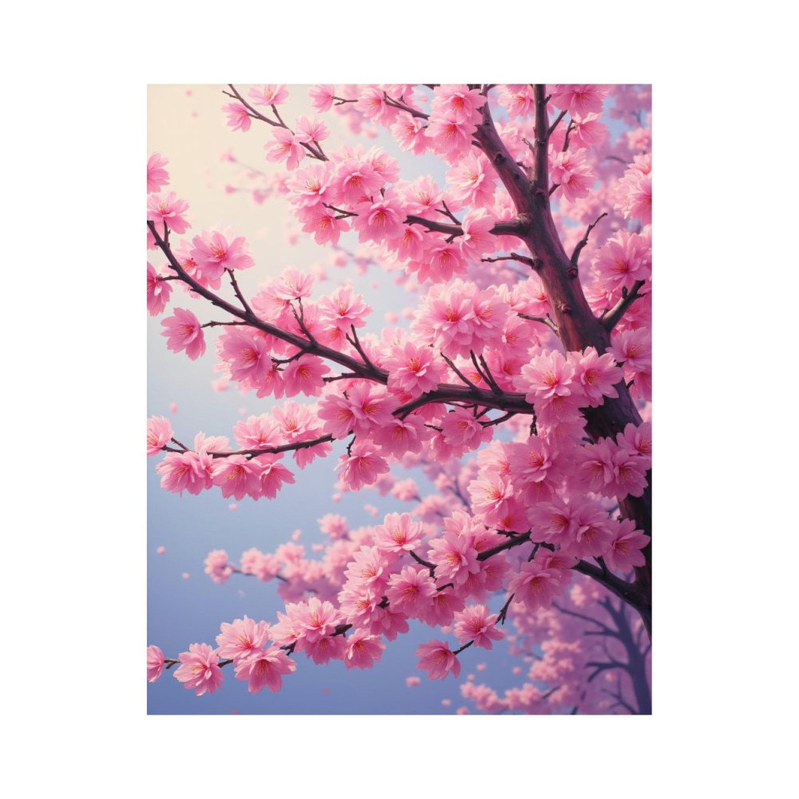 Paint by Numbers Kit for Adults, Cherry Blossom Tree Spring Serenity Paint by Numbers, Easy Paint by Numbers Kit for Adults Beginner, DIY Adult Paint by Number Kits on Canvas, Home Decor
