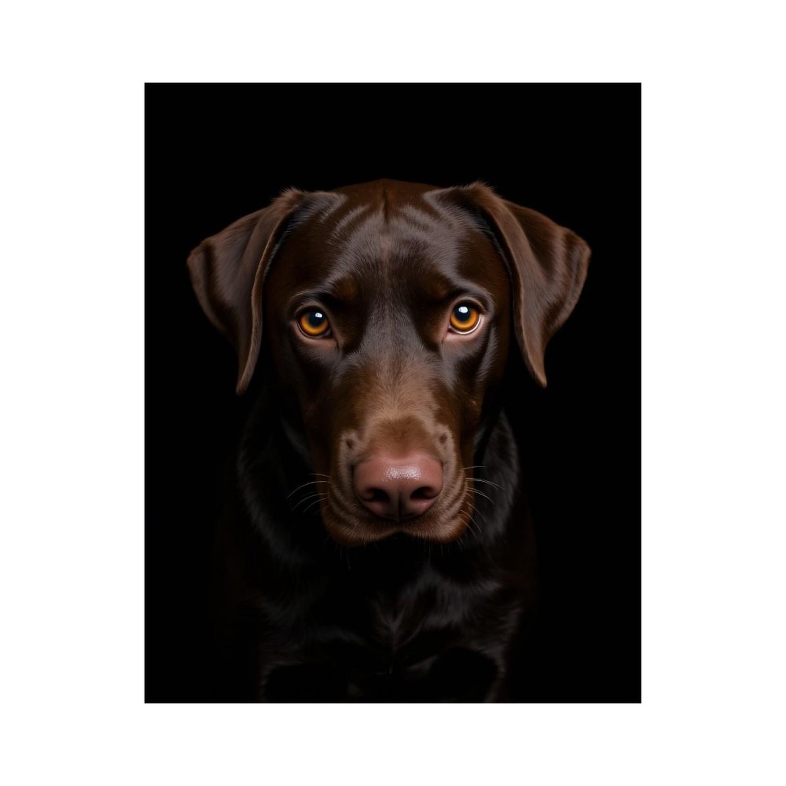 Paint by Numbers Kit for Adults, Chocolate Labrador Gaze Portrait Paint by Numbers, Easy Paint by Numbers Kit for Adults Beginner, DIY Adult Paint by Number Kits on Canvas, Home Decor