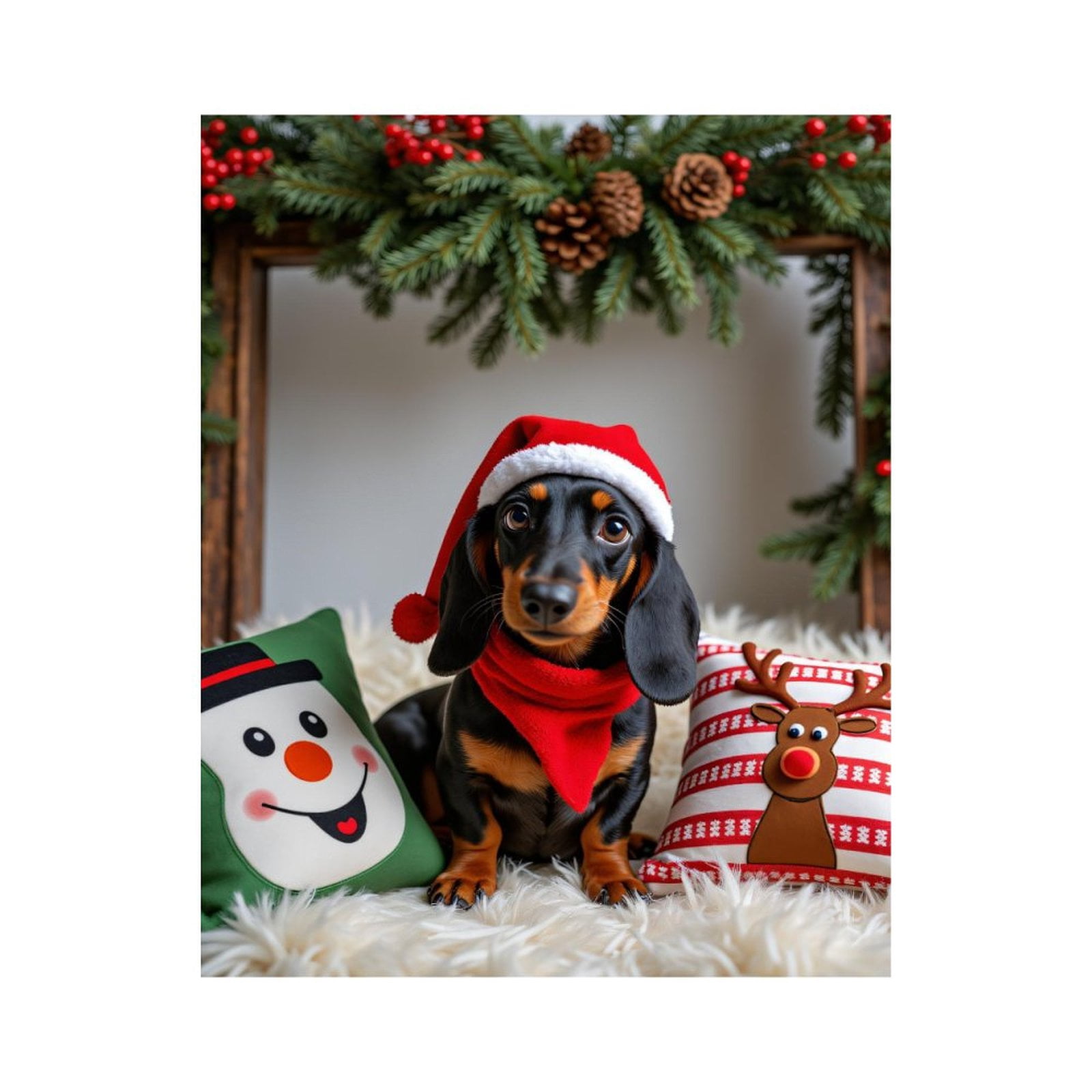Paint by Numbers Kit for Adults, Christmas Puppy In Festive Decor Paint by Numbers, Easy Paint by Numbers Kit for Adults Beginner, DIY Adult Paint by Number Kits on Canvas, Home Decor