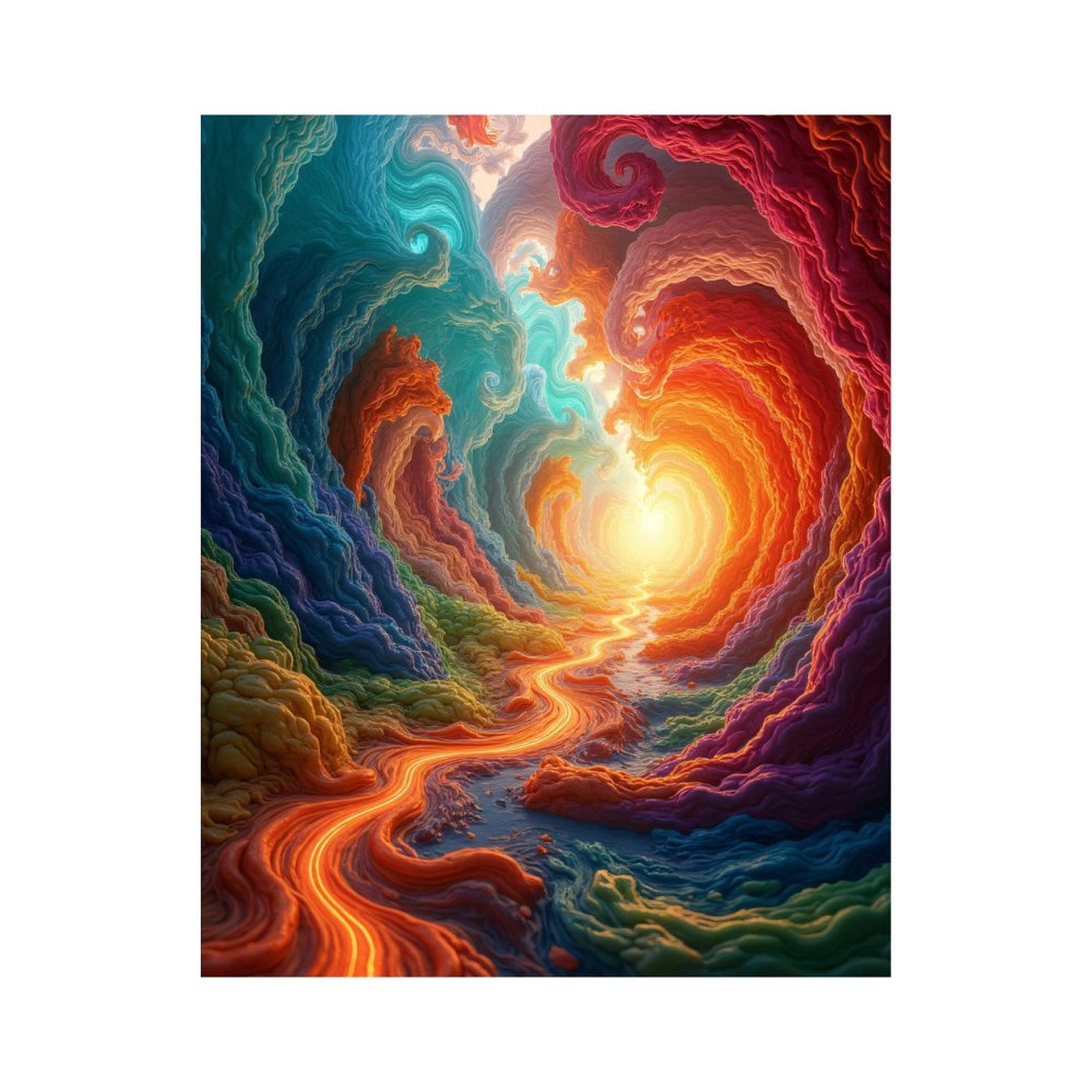 Paint by Numbers Kit for Adults, Colorful Abstract Swirling Pathway Paint by Numbers, Easy Paint by Numbers Kit for Adults Beginner, DIY Adult Paint by Number Kits on Canvas, Home Decor